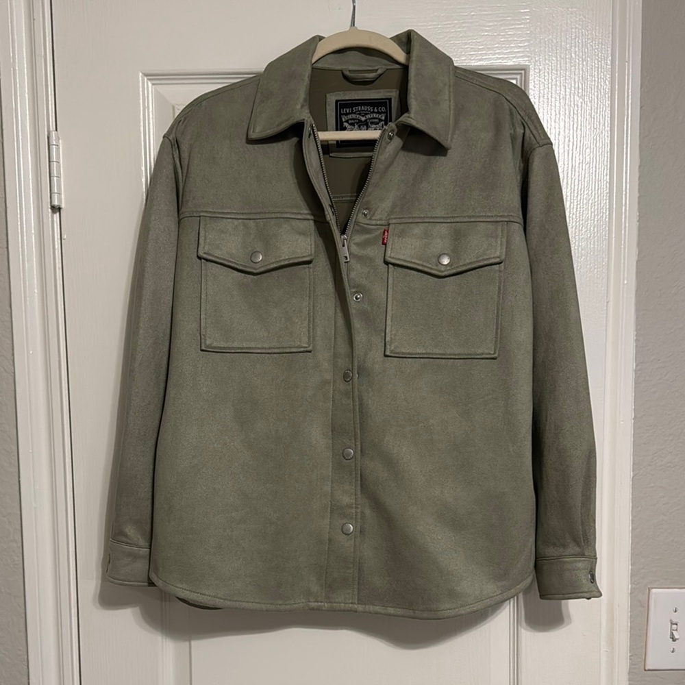 Levi's Olive Green Button-Up Jacket